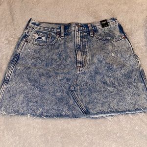 Abercrombie & Fitch Natural Rise Jean Skirt